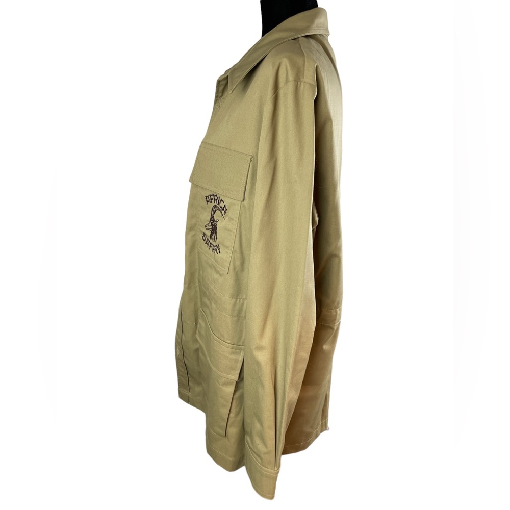 Vintage African Safari Utility shirt jacket NWT Khaki color - Picture 4 of 8